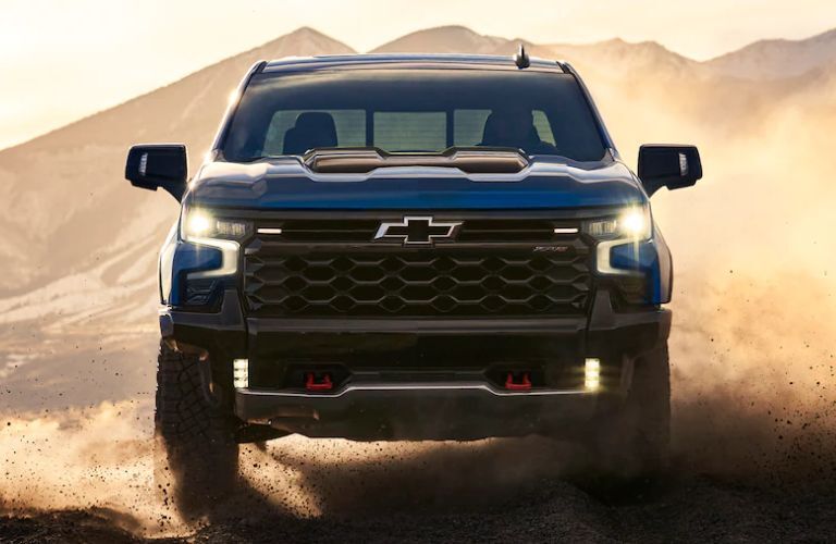 Front Grille View of the 2023 Chevrolet Silverado