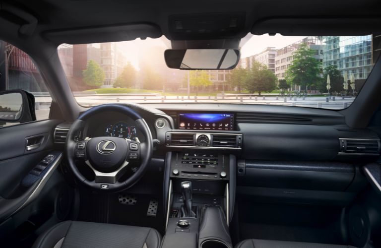 dashboard view of a used Lexus