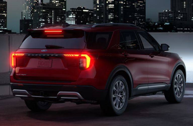 2026 Ford Explorer back and side view