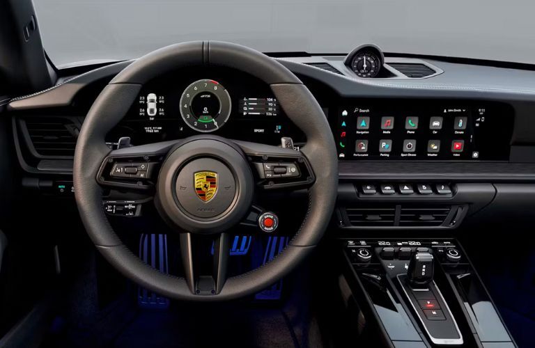 dashboard view of the 2025 Porsche 911 Carrera Cabriolet