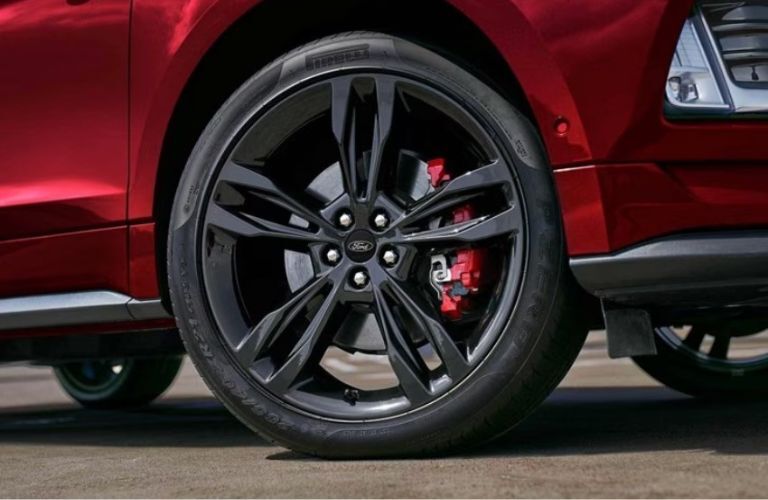 2024 Ford Edge ST wheel and tire on a road