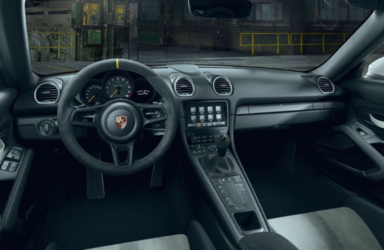 cockpit of the 2025 Porsche 718 Spyder RS