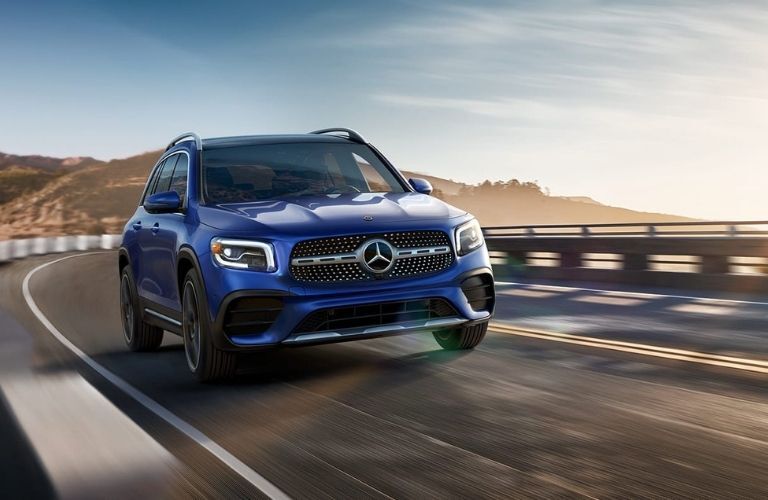 2022 Mercedes-Benz GLB 250 4MATIC® SUV on a highway