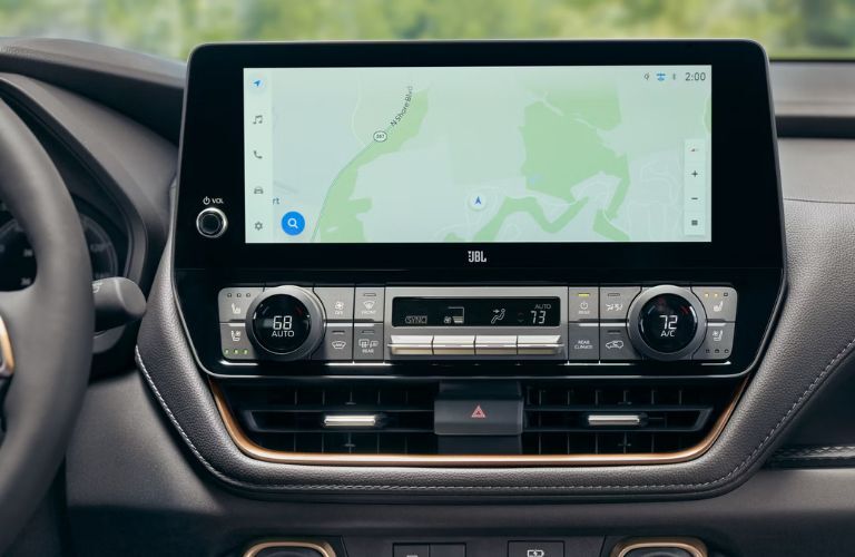 12.3-inch Toyota Audio Multimedia touchscreen in the 2025 Toyota Grand Highlander
