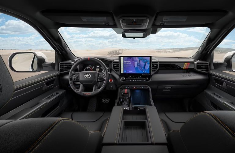 dashboard view of the 2025 Toyota Tundra