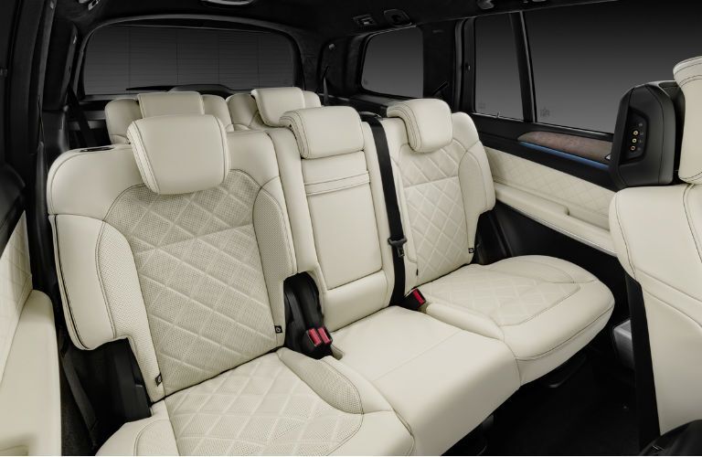 Rear seats of the 2017 Mercedes-Benz GLS