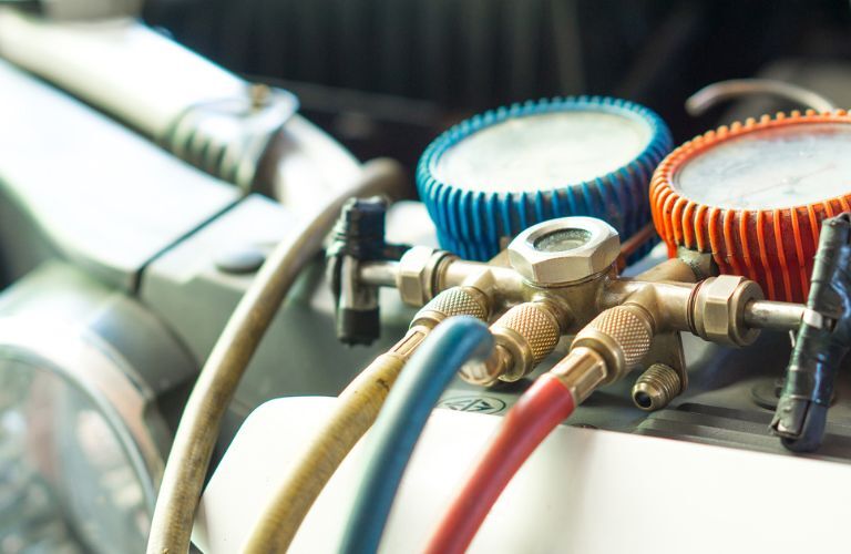 close up of a car's A/C system