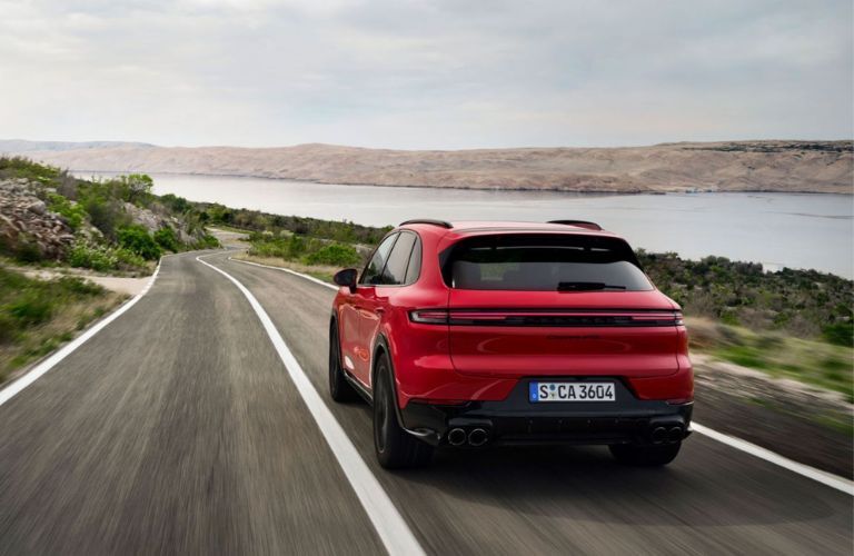 2025 Porsche Cayenne back and side view