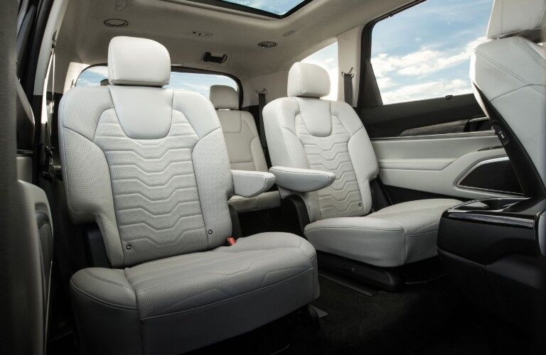 Front to Rear View of 2021 Kia Telluride Interior