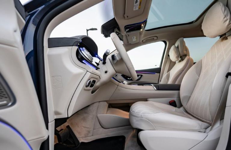 front seat view of the 2023 Mercedes-Benz EQS 580 4MATIC SUV