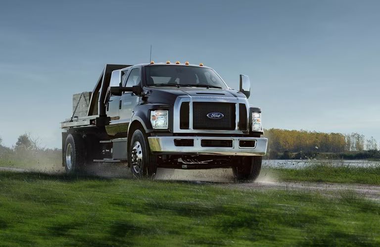2024 Ford F-750 driving on the road