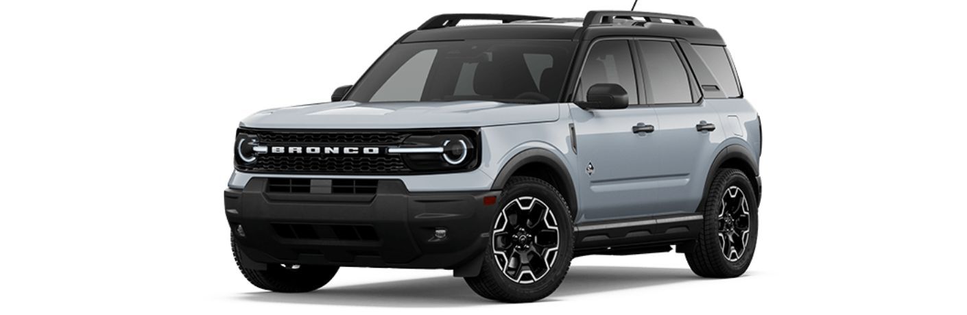 2026 Ford Bronco Sport Outer Banks front and side angle on white