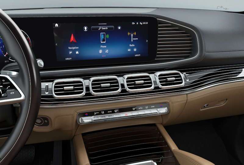 A MBUX infotainment system in the 2026 GLE 580 4MATIC® SUV