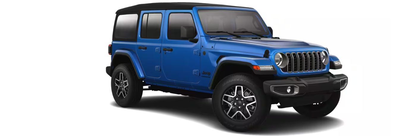 2025 Jeep Wrangler Sahara side and front view