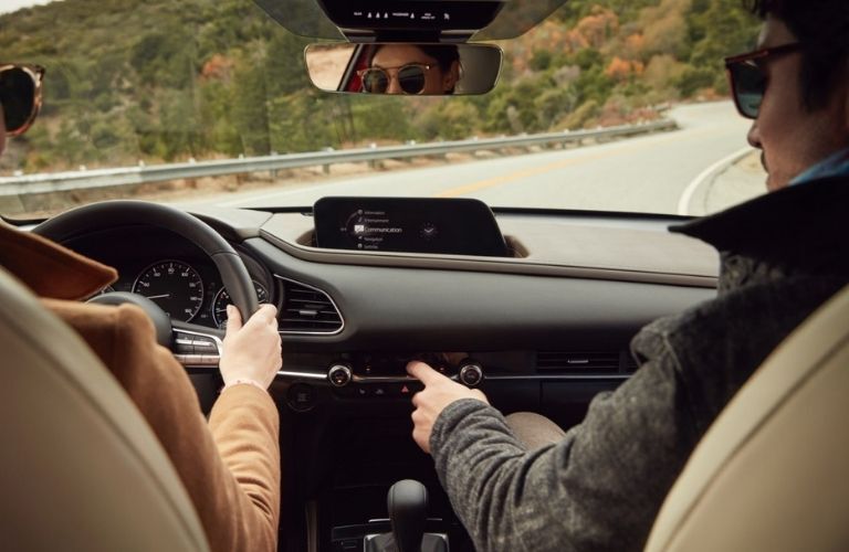 2021 Mazda CX-30 interior dash and wheel
