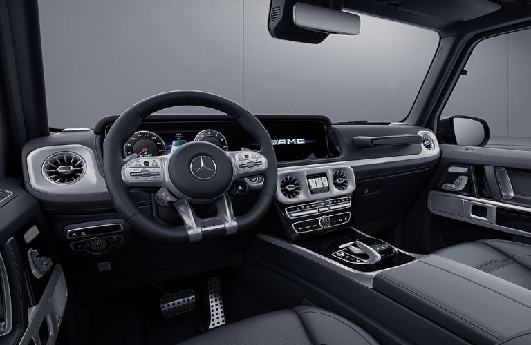 Cockpit view of the 2023 Mercedes-AMG G 63 SUV