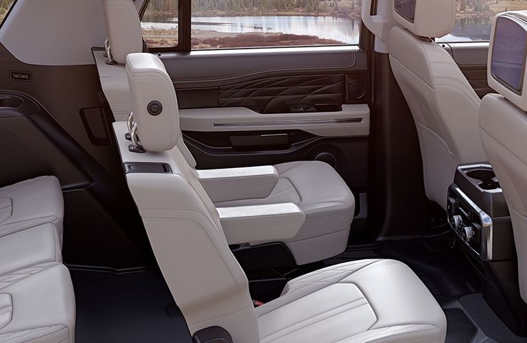 Second row of seats inside 2019 Ford Expedition