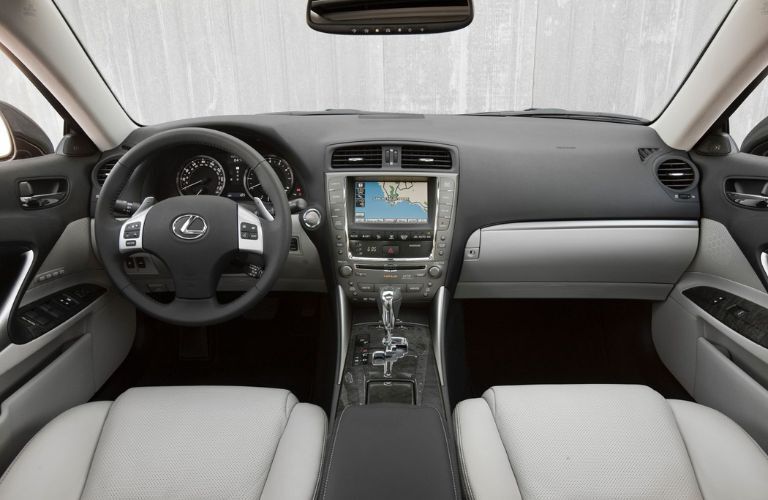 Dashboard view of the 2011 Lexus IS 350
