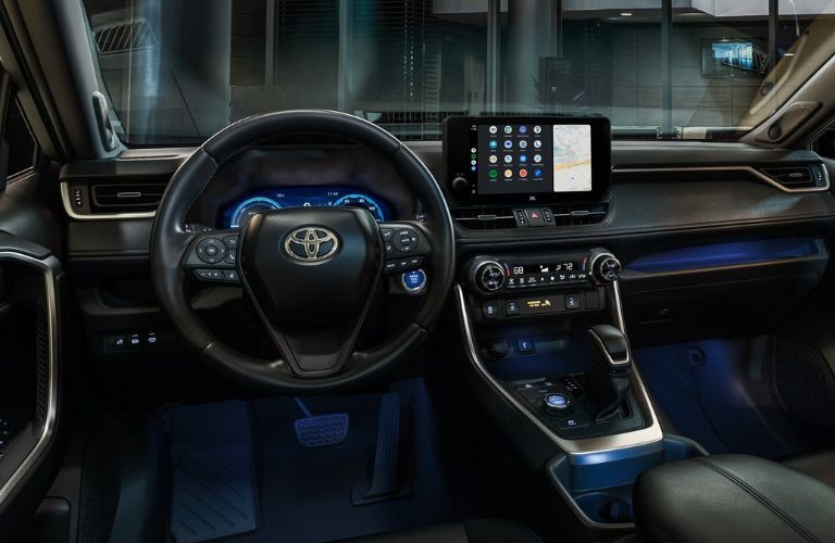 dashboard view of the 2025 Toyota RAV4