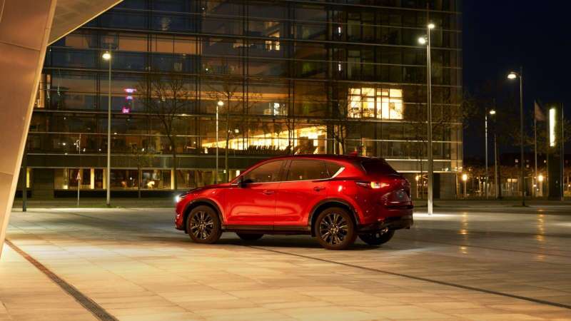 A side exterior view of the 2025 CX-5