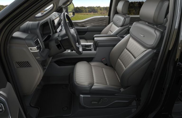 2026 Ford Super Duty F-350 Platinum front seats side view