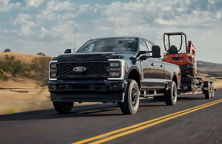 2022 Super Duty F-250 Black driving on the road