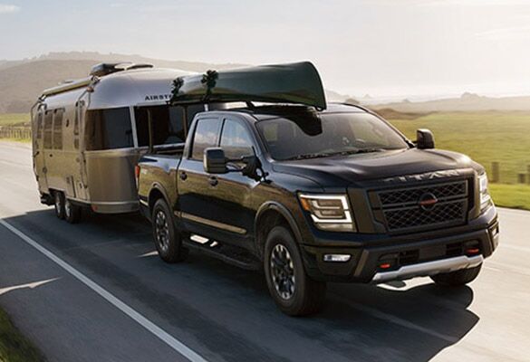 2023 Titan pulling a camper trailer - 413 lb-ft of Standard Torque