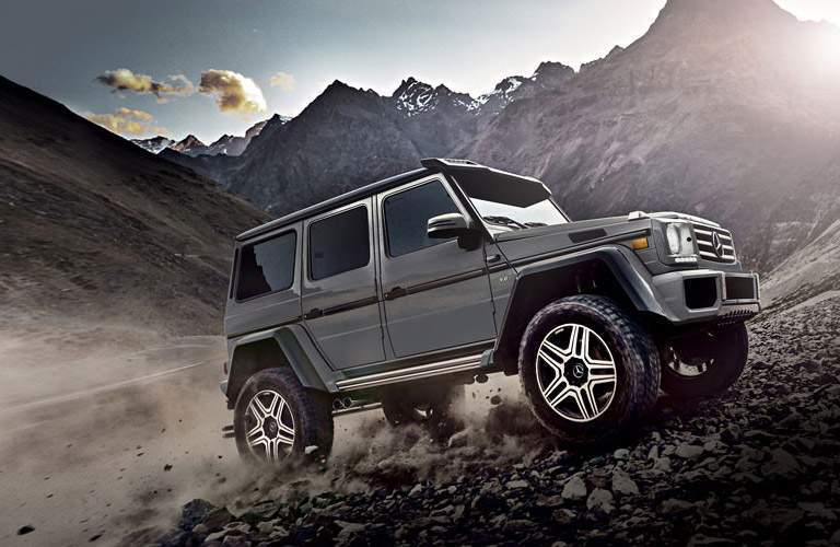 2018 Mercedes-Benz G-Class gray in rocks