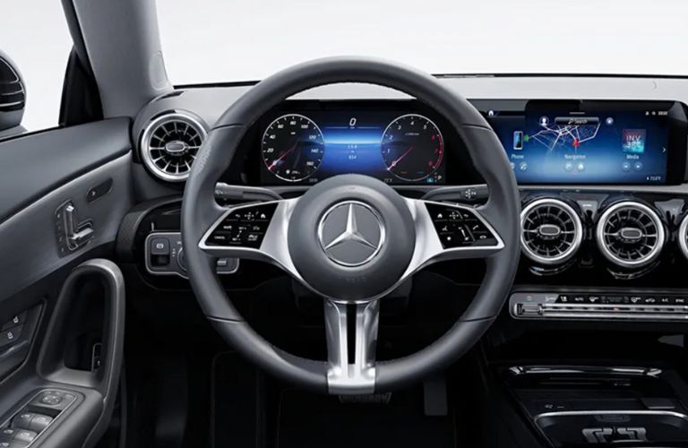 dashboard view of the 2025 Mercedes-Benz CLA 250 Coupe