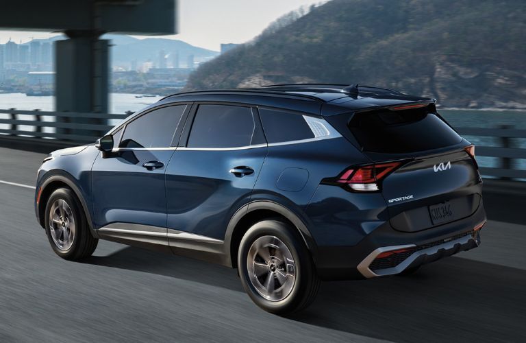 2025 Kia Sportage Hybrid side and back view