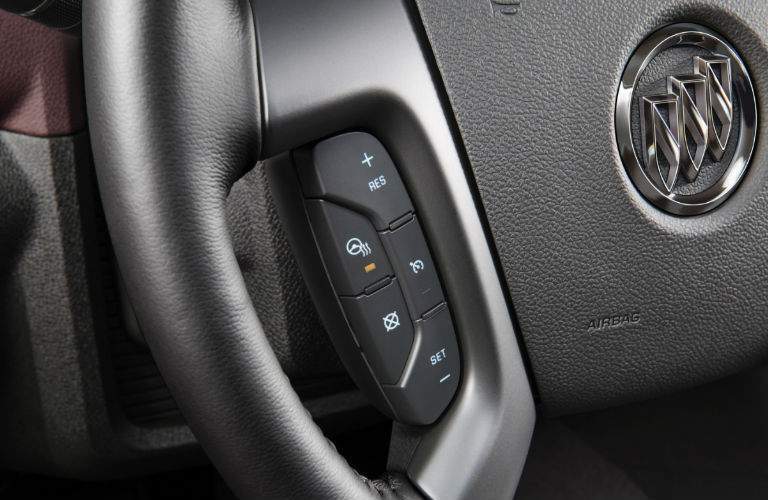 2017 Buick Enclave steering wheel close up