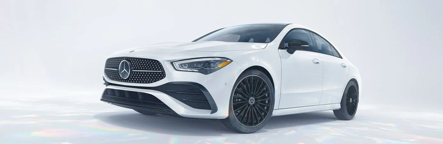 front and side view of the 2026 Mercedes-Benz CLA Coupe