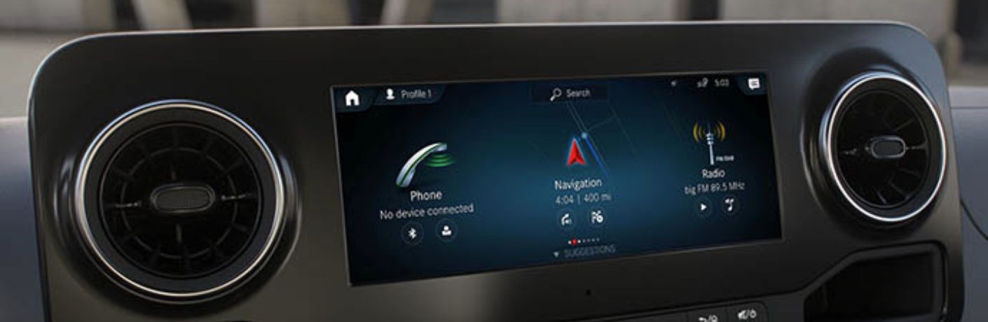 2025 Mercedes-Benz Sprinter Cargo Van display screen