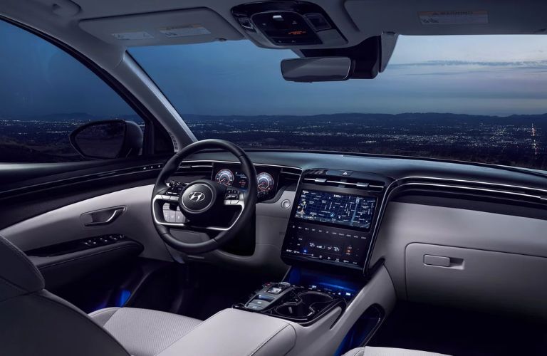 dashboard view of the 2024 Hyundai Tucson Hybrid