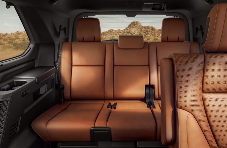 rear seat view of the 2025 Toyota Sequoia