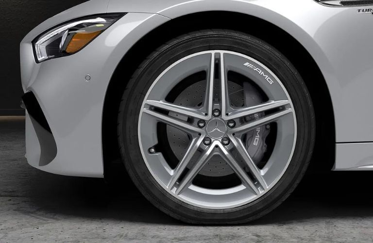 wheel of the 2024 Mercedes-AMG GT 43 4-door Coupe