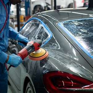 Refinishing car
