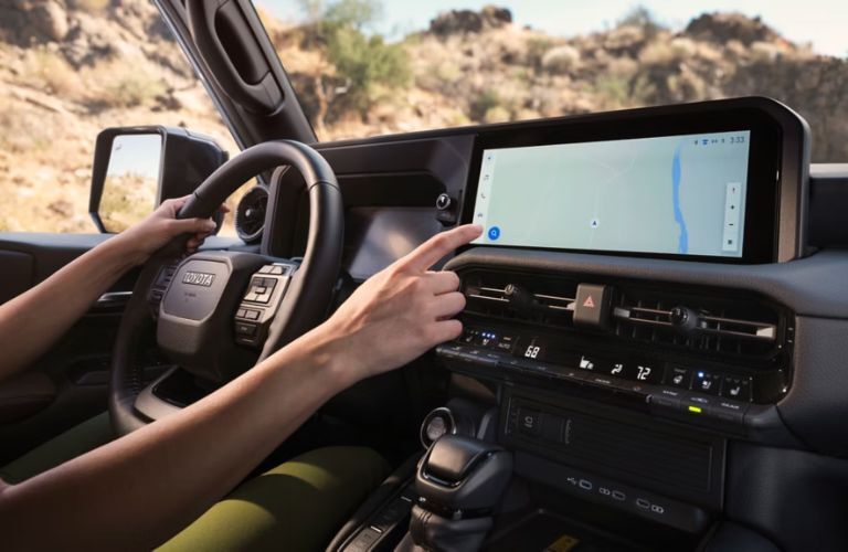 dashboard view of the 2025 Toyota Land Cruiser