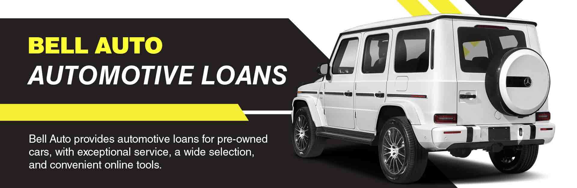 Automotive Loans for Pre-Owned Vehicles Title and a Blue 2017 Ford Escape