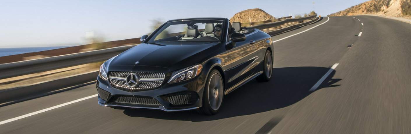 2018 Mercedes-Benz C-Class Cabriolet driving down the road