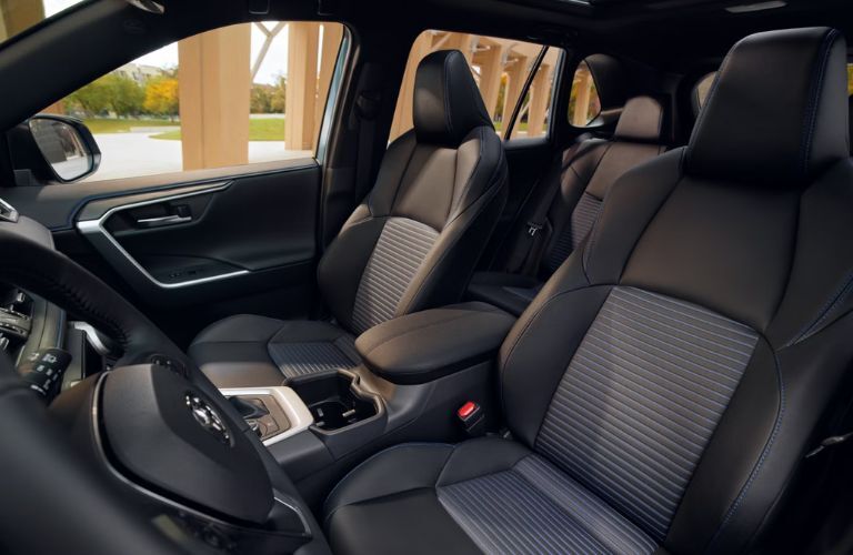 front seat view of the 2025 Toyota RAV4