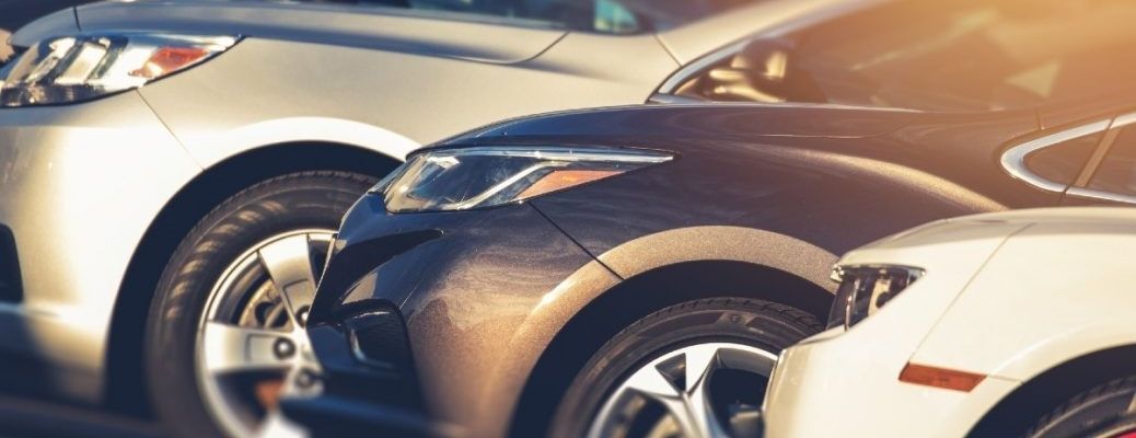 Vehicles parked parallelly