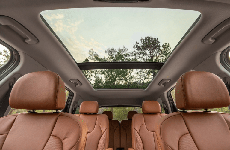 2022 Kia Sorento seats with panoramic sunroof