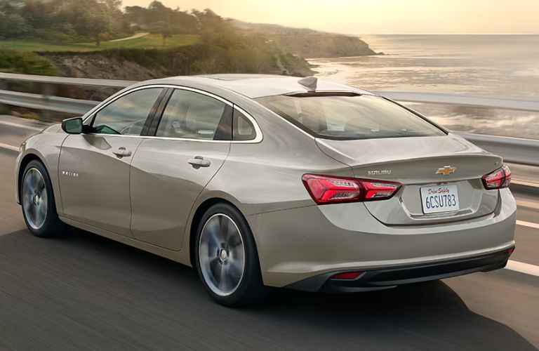 2024 Chevrolet Malibu side and back view
