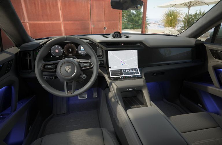 cockpit of the 2026 Cayenne Electric