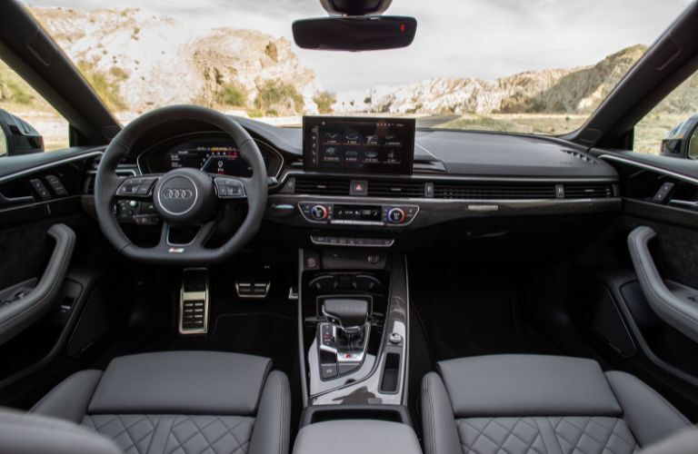Cockpit view of the 2020 Audi S5 Sportback