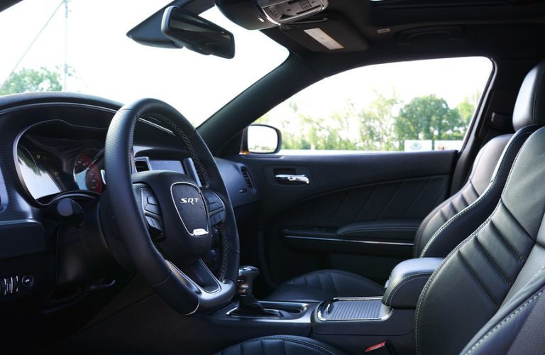 cockpit of an old Dodge