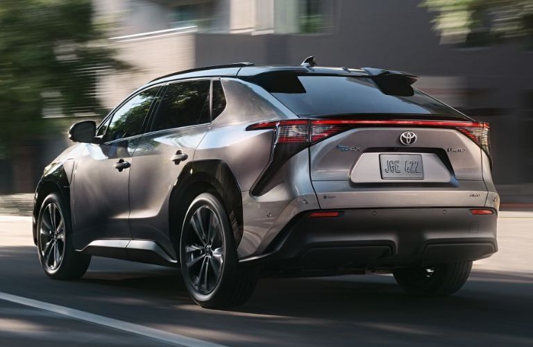 2024 Toyota bZ4X side and back view