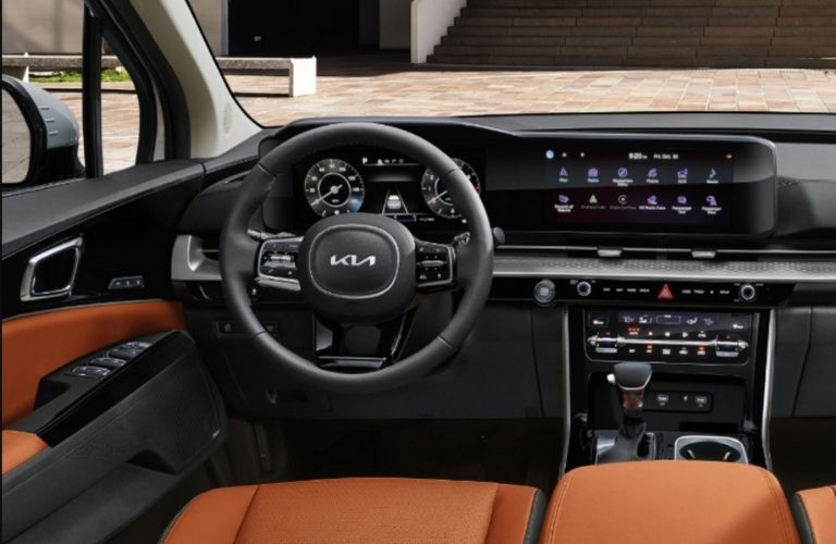 dashboard view of the 2022 Kia Carnival