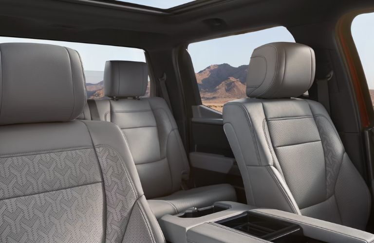 rear seat view of the 2025 Toyota Tundra